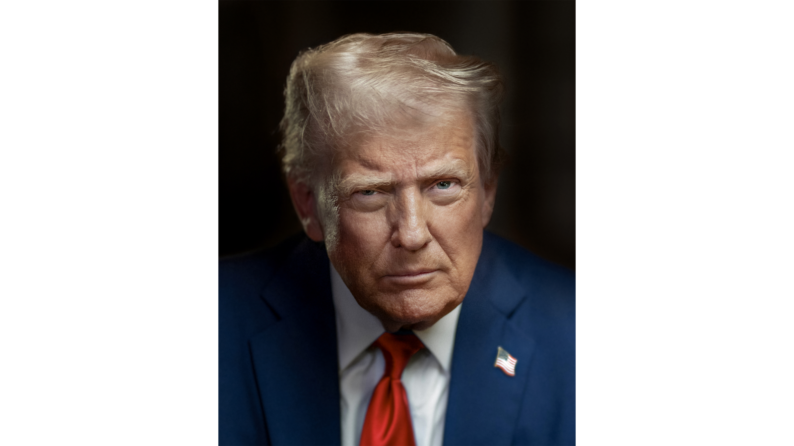 President Donald Trump in an official White House portrait